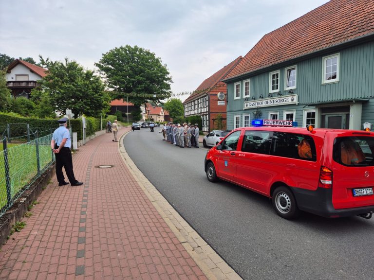 Umzugsbegleitung zum Schützenfest